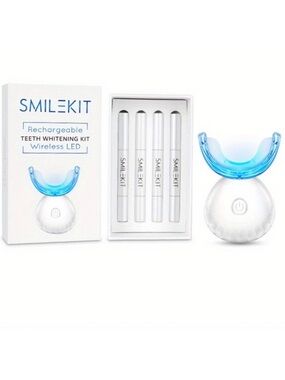 🆕- Smilekit Rechargeable Teeth Whitening Kit with Wireless LED technology. NWT
